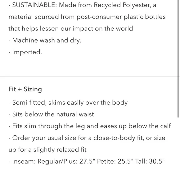 NWT Athleta Brooklyn Ankle Pant in Vineyard Green 10 - Picture 6 of 6